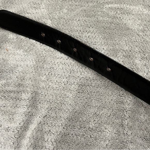 Vintage yves saint Laurent brown/black leather belt reversible size 38 - Picture 7 of 7